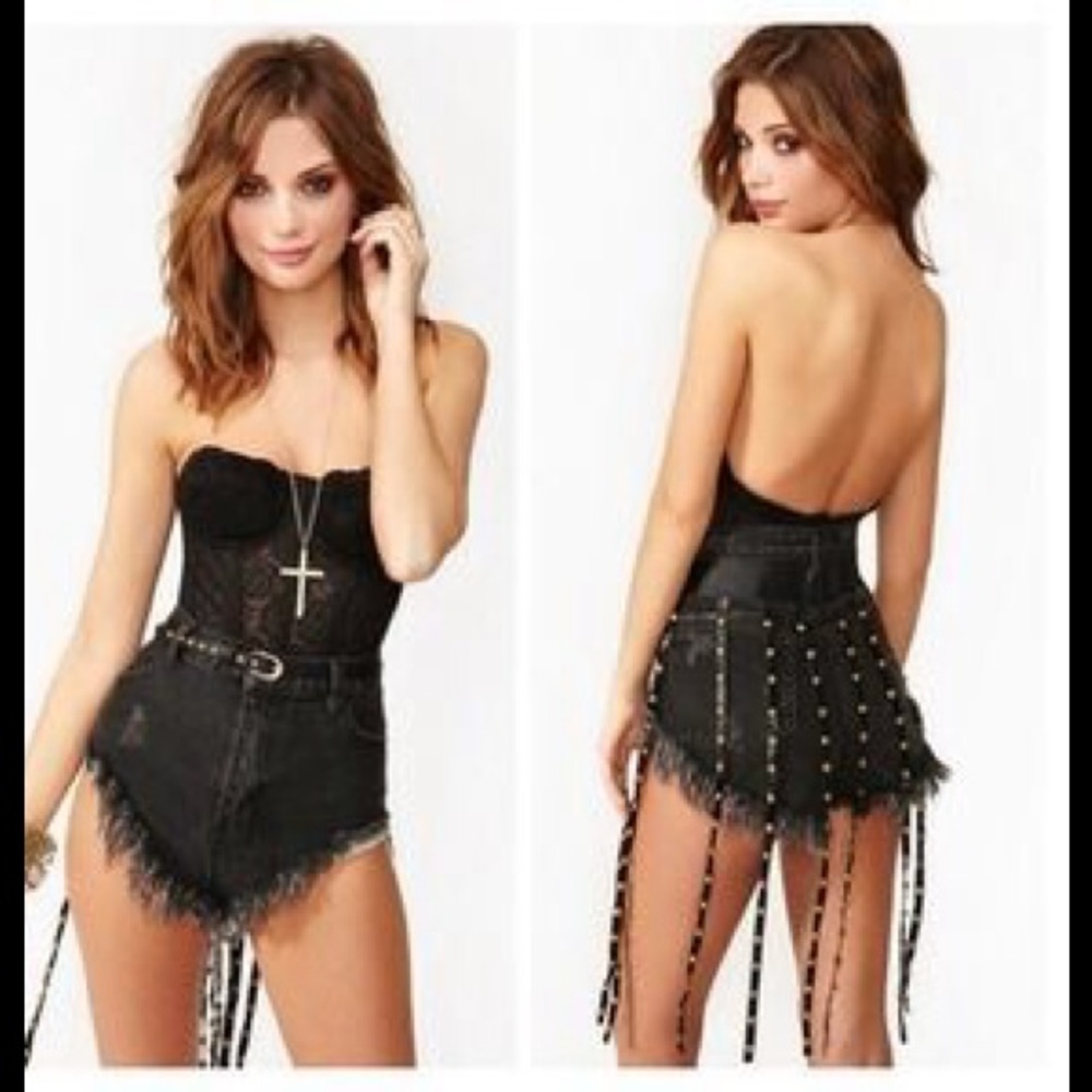 One Teaspoon fringe shorts